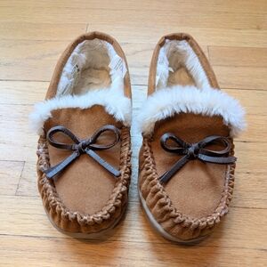 Crewcuts Moccasin-style Slippers Size 1 Boys or Girls
